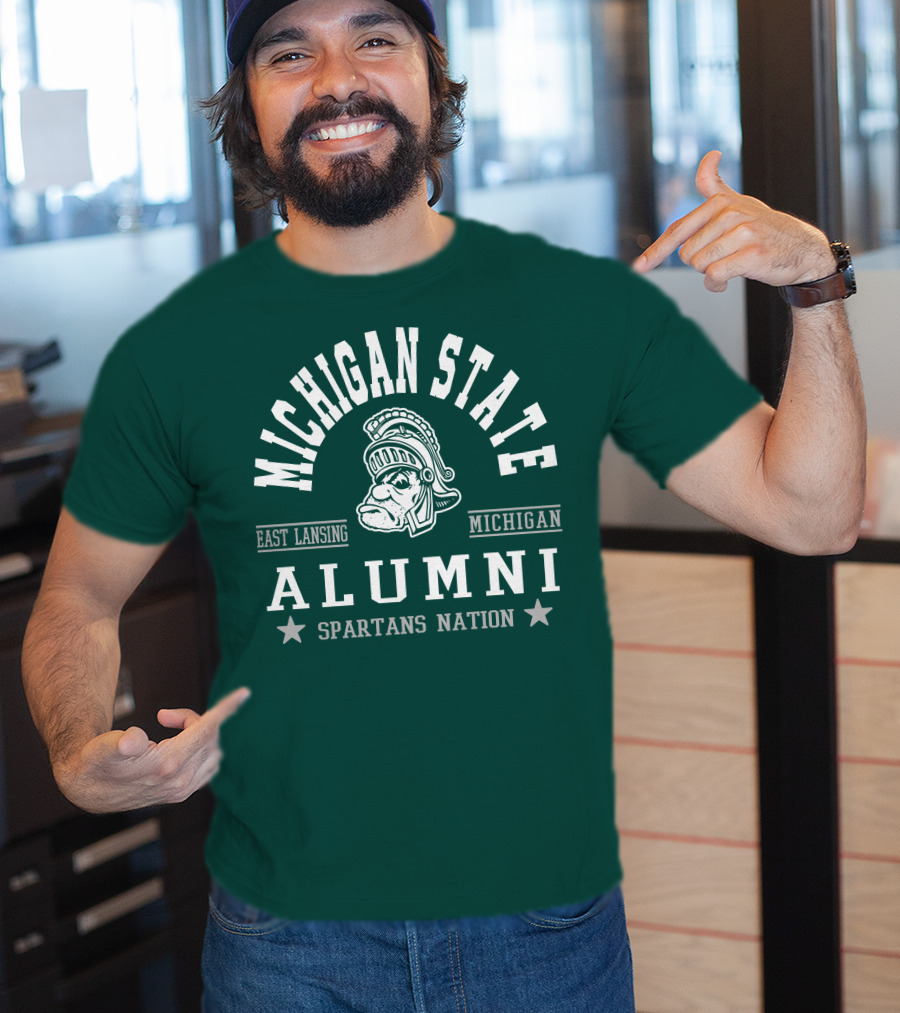 Michigan State University Alumni Spartans Nation East Lansing Michigan T-Shirt