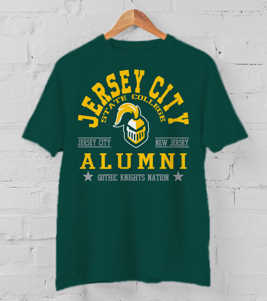 Jersey City State College Alumni Gothic Knights Nation New Jersey T-Shirt
