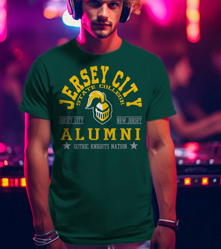 Jersey City State College Alumni Gothic Knights Nation New Jersey T-Shirt