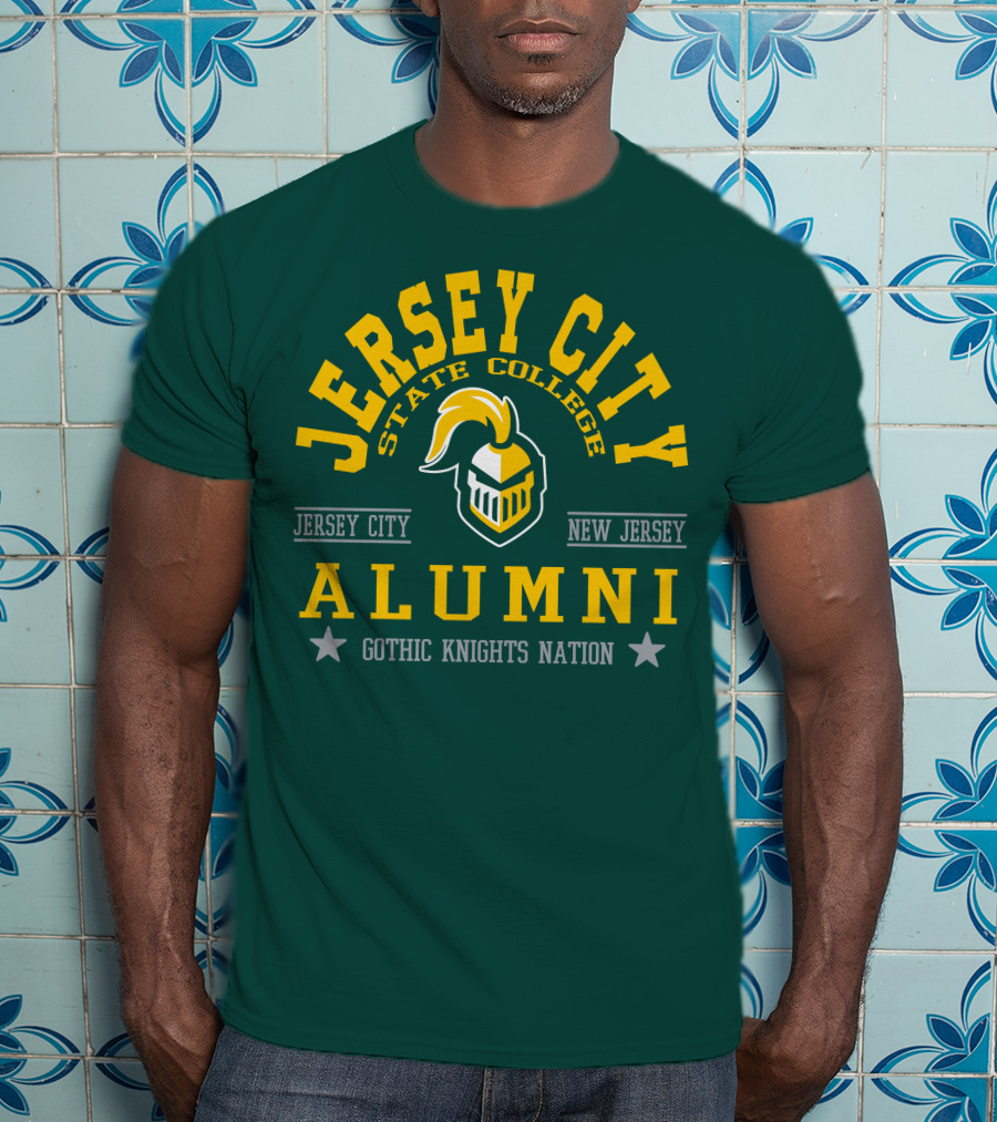 Jersey City State College Alumni Gothic Knights Nation New Jersey T-Shirt