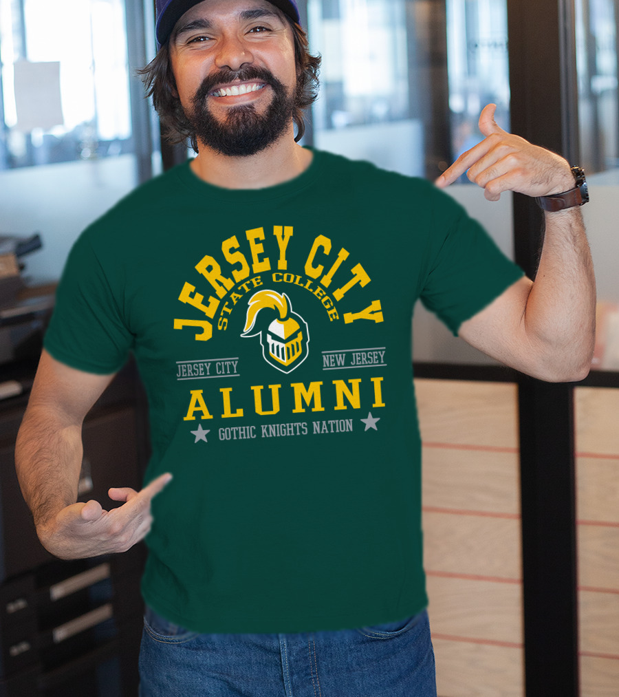 Jersey City State College Alumni Gothic Knights Nation New Jersey T-Shirt