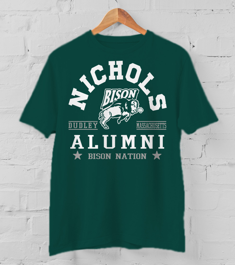Nichols College Dudley Massachusetts Bison Alumni Nation T-Shirt