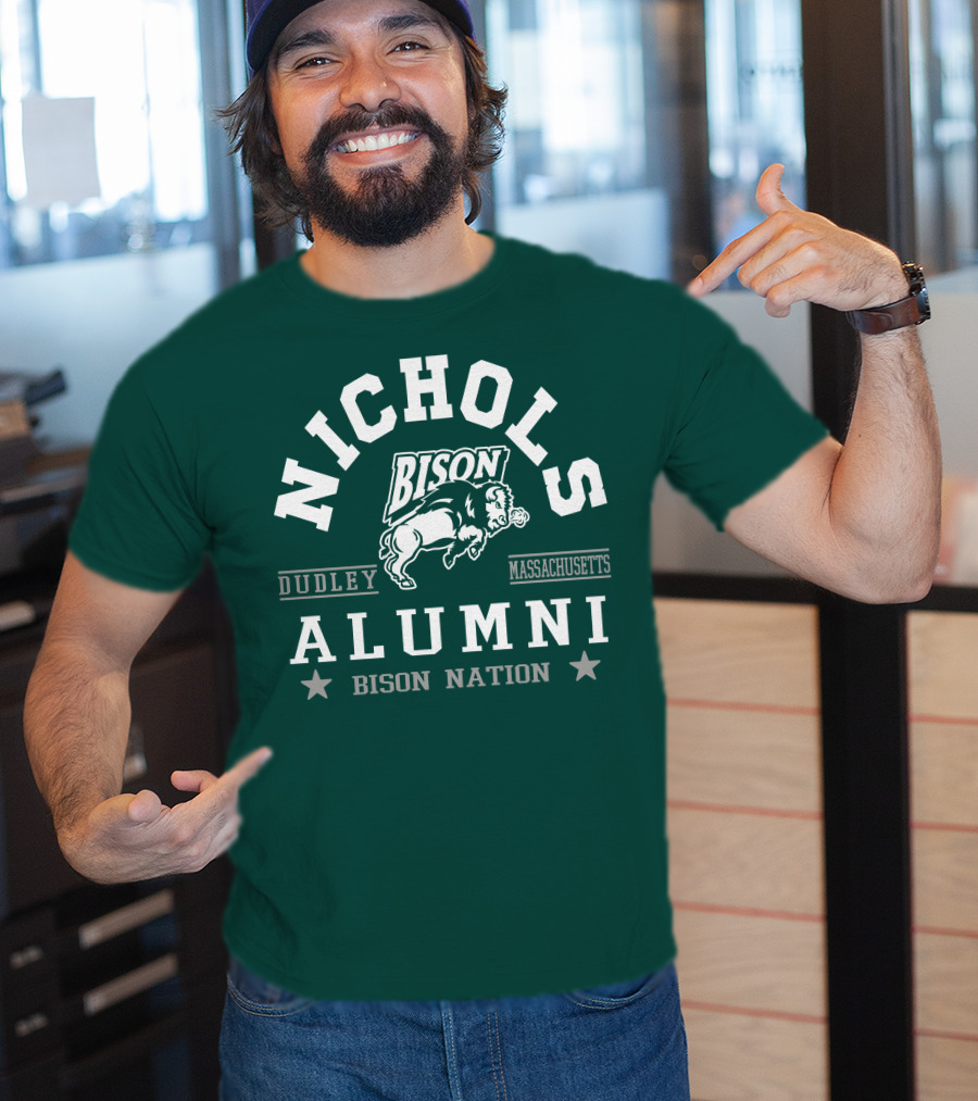 Nichols College Dudley Massachusetts Bison Alumni Nation T-Shirt