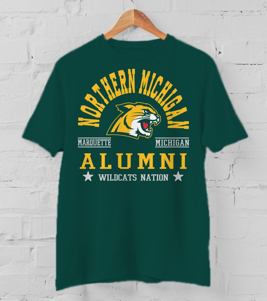 Northern Michigan University Marquette Alumni Wildcats Nation T-Shirt