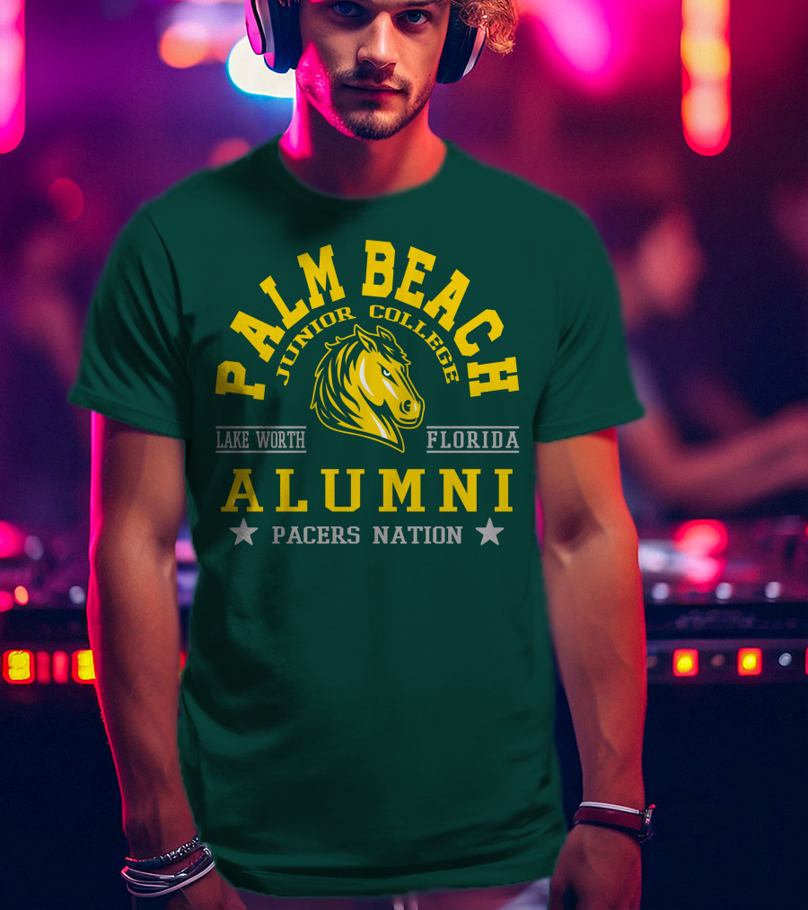 Palm Beach Junior College Alumni Pacers Nation Lake Worth Florida T-Shirt