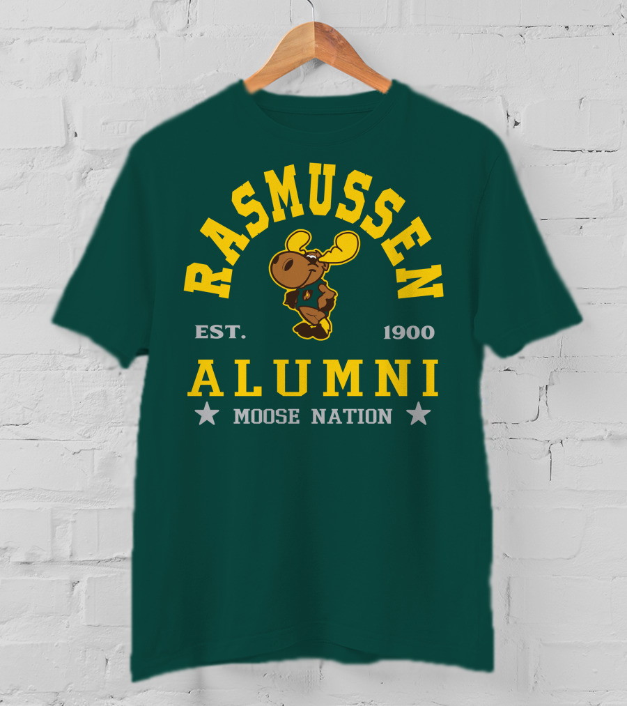 Rasmussen Alumni Moose Nation Est. 1900 T-Shirt