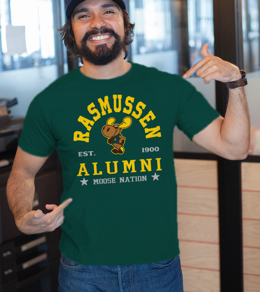 Rasmussen Alumni Moose Nation Est. 1900 T-Shirt