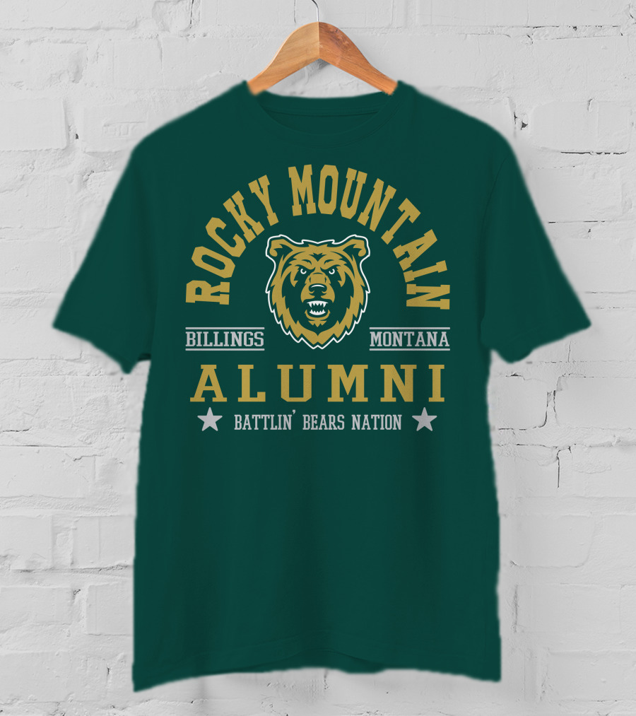 Rocky Mountain Alumni Battlin' Bears Nation Billings Montana T-Shirt