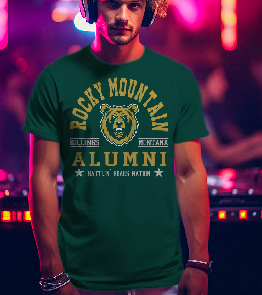Rocky Mountain Alumni Battlin' Bears Nation Billings Montana T-Shirt