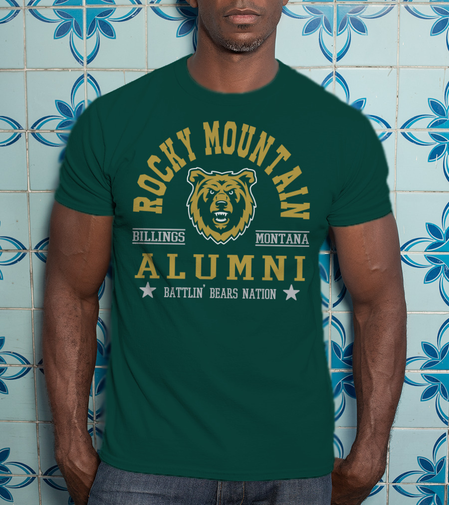 Rocky Mountain Alumni Battlin' Bears Nation Billings Montana T-Shirt