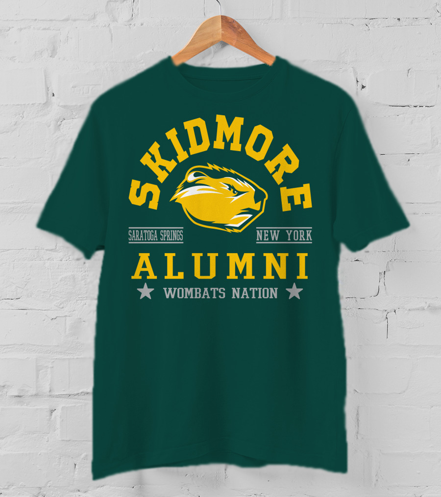 Skidmore College Alumni Wombats Nation Saratoga Springs New York T-Shirt