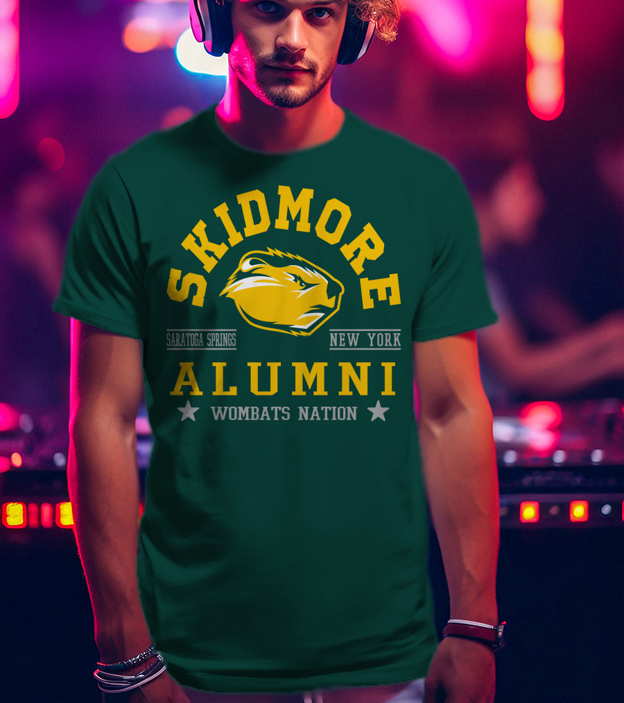 Skidmore College Alumni Wombats Nation Saratoga Springs New York T-Shirt