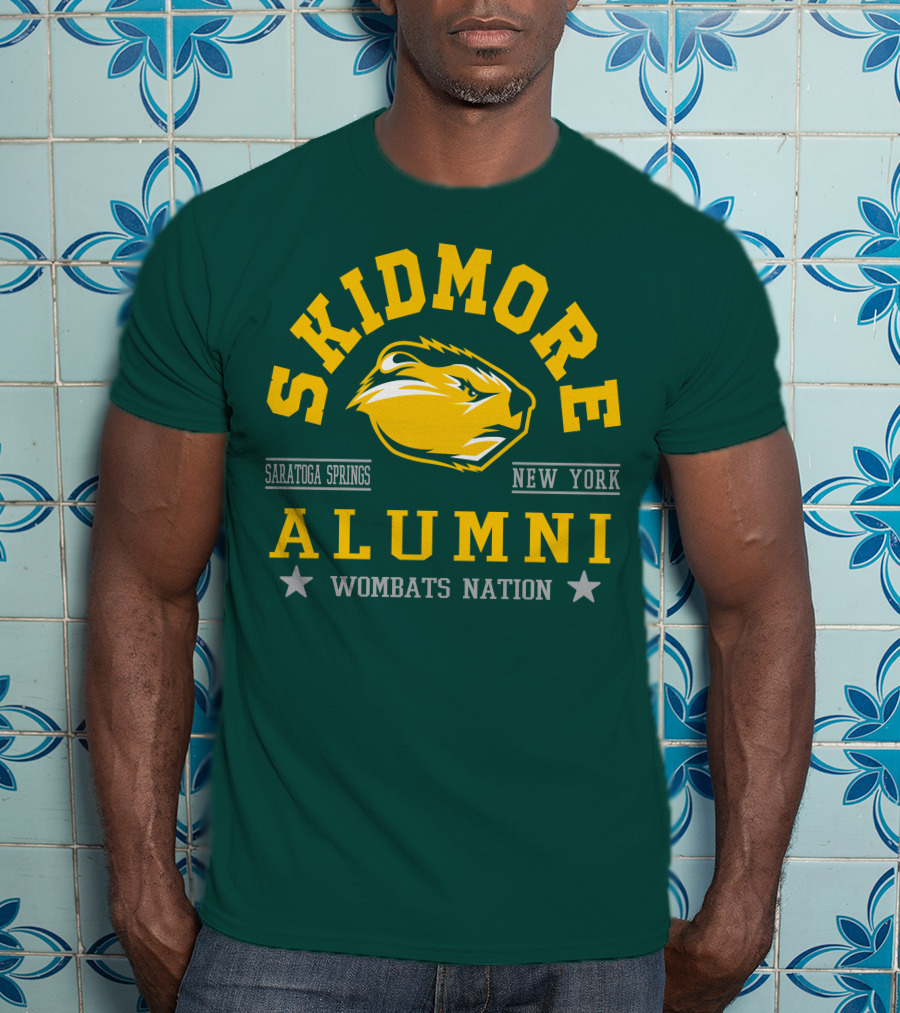 Skidmore College Alumni Wombats Nation Saratoga Springs New York T-Shirt