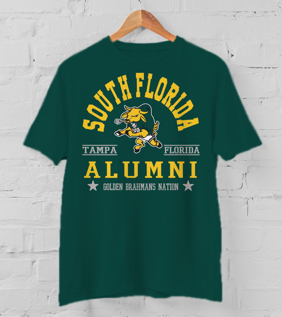 South Florida Alumni Tampa Florida Golden Brahmans Nation T-Shirt