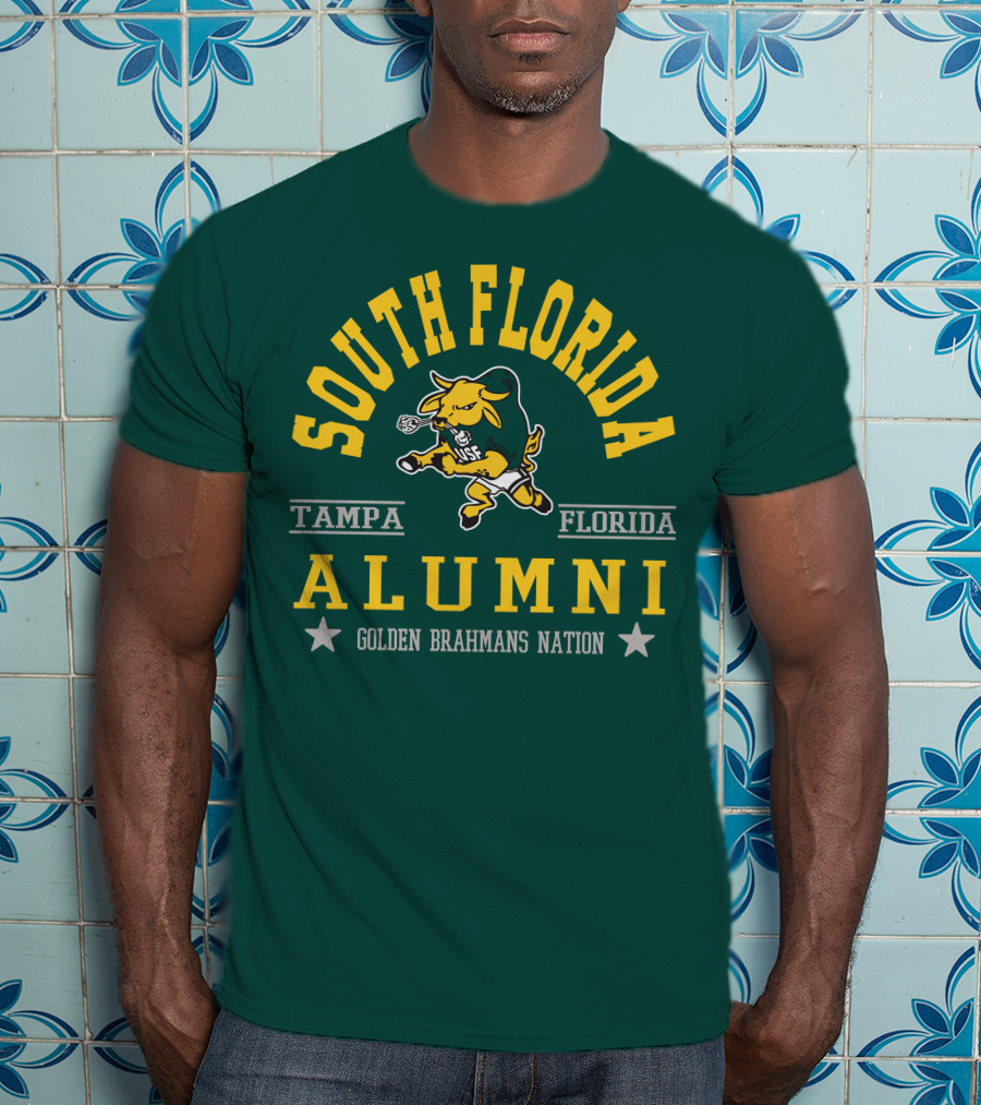 South Florida Alumni Tampa Florida Golden Brahmans Nation T-Shirt