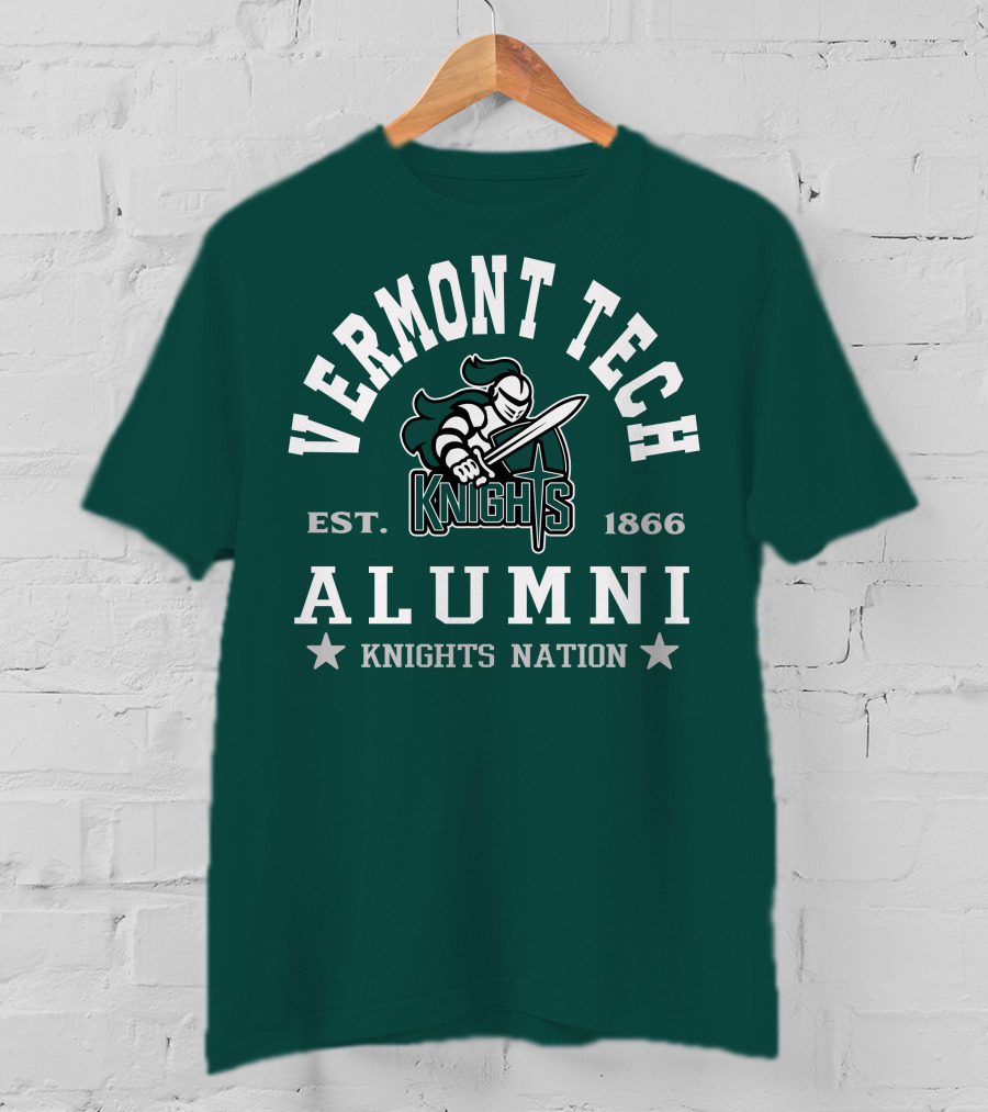 Vermont Tech Knights Alumni Est. 1866 Knights Nation T-Shirt