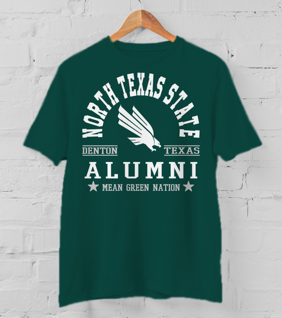 North Texas State Denton Texas Alumni Mean Green Nation T-Shirt