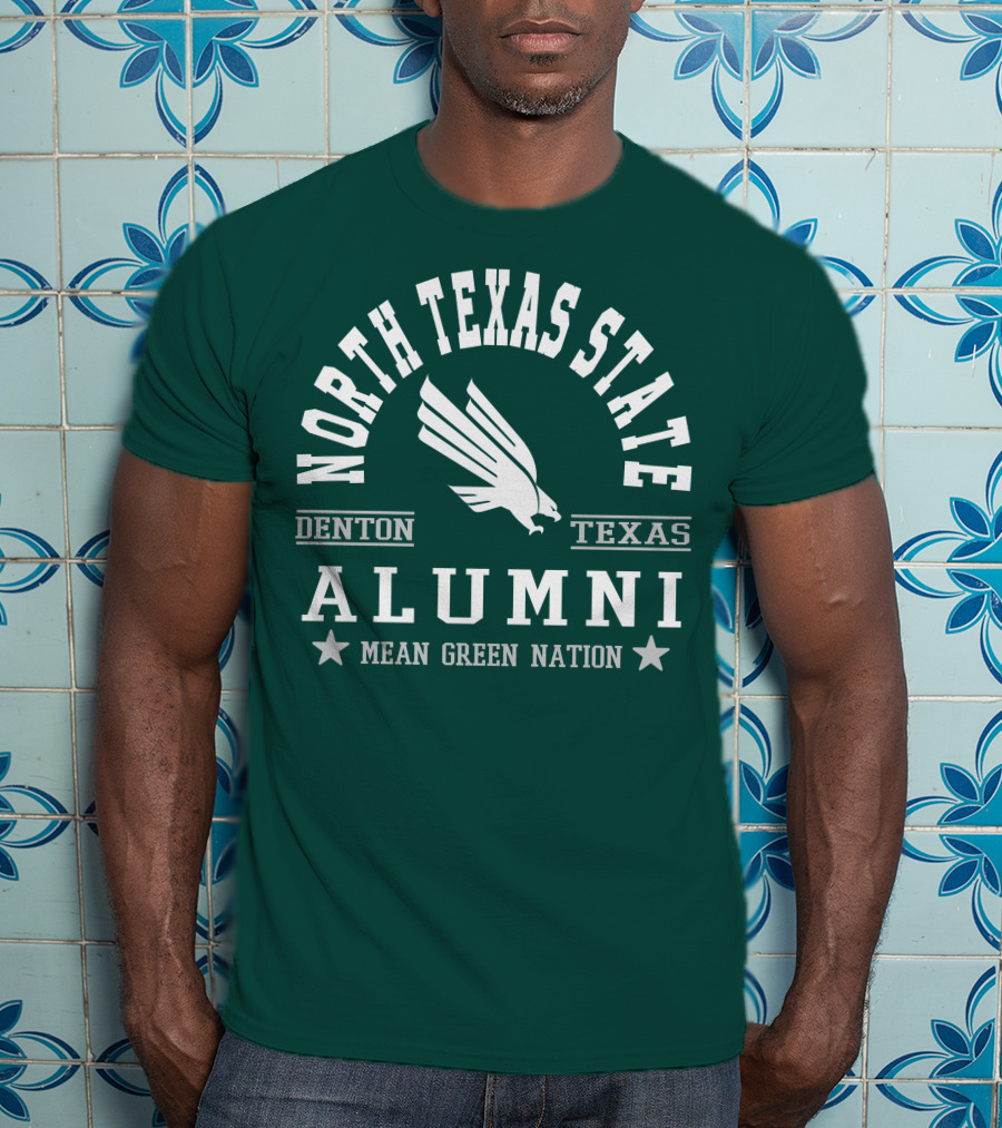 North Texas State Denton Texas Alumni Mean Green Nation T-Shirt