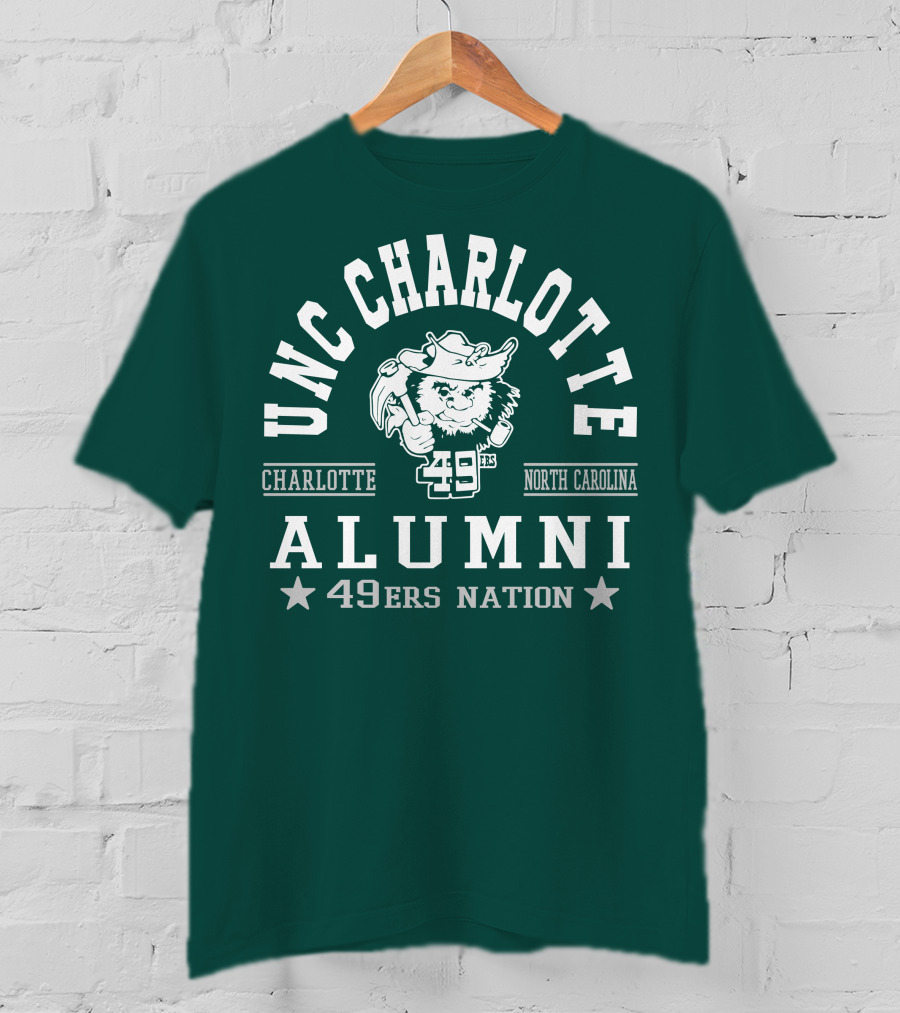 UNC Charlotte Alumni 49ers Nation Charlotte North Carolina T-Shirt