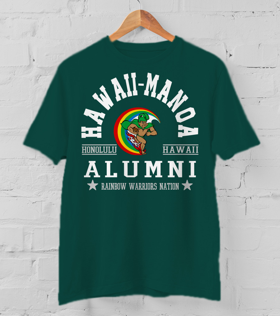 Hawaii-Manoa Honolulu Hawaii Alumni Rainbow Warriors Nation T-Shirt
