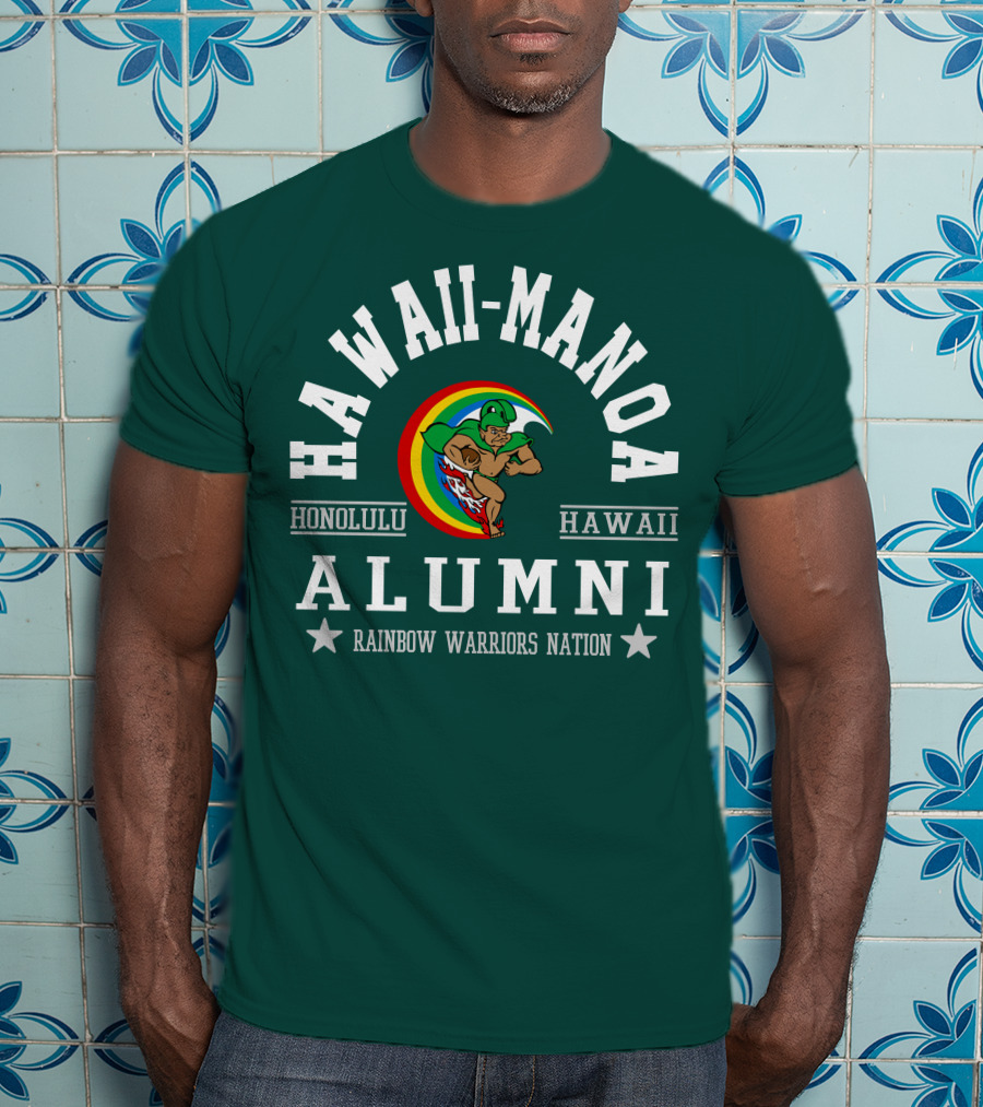 Hawaii-Manoa Honolulu Hawaii Alumni Rainbow Warriors Nation T-Shirt