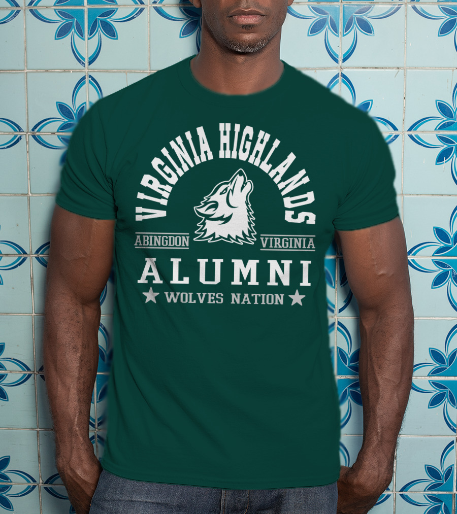 Virginia Highlands Abingdon Virginia Alumni Wolves Nation T-Shirt