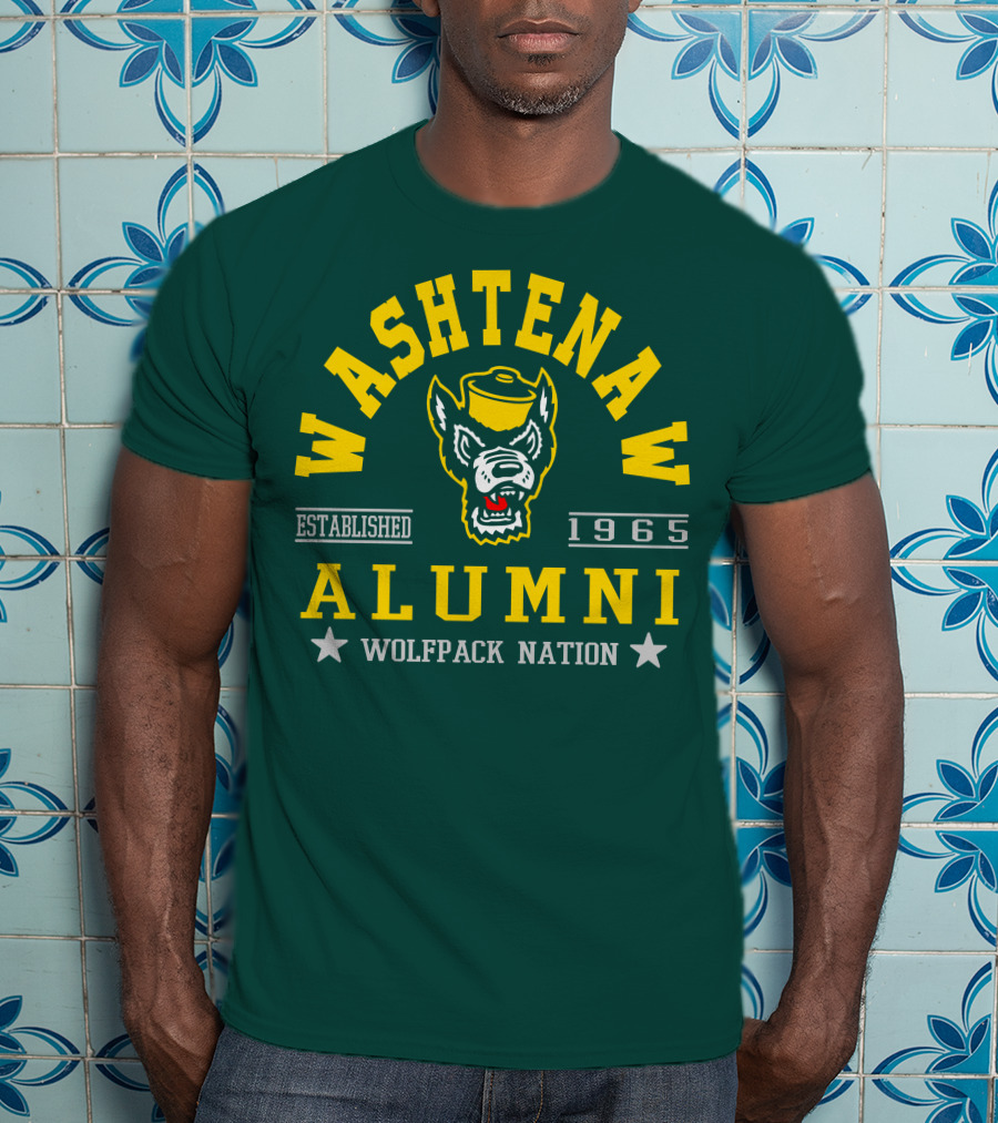 Washtenaw Alumni Established 1965 Wolfpack Nation T-Shirt
