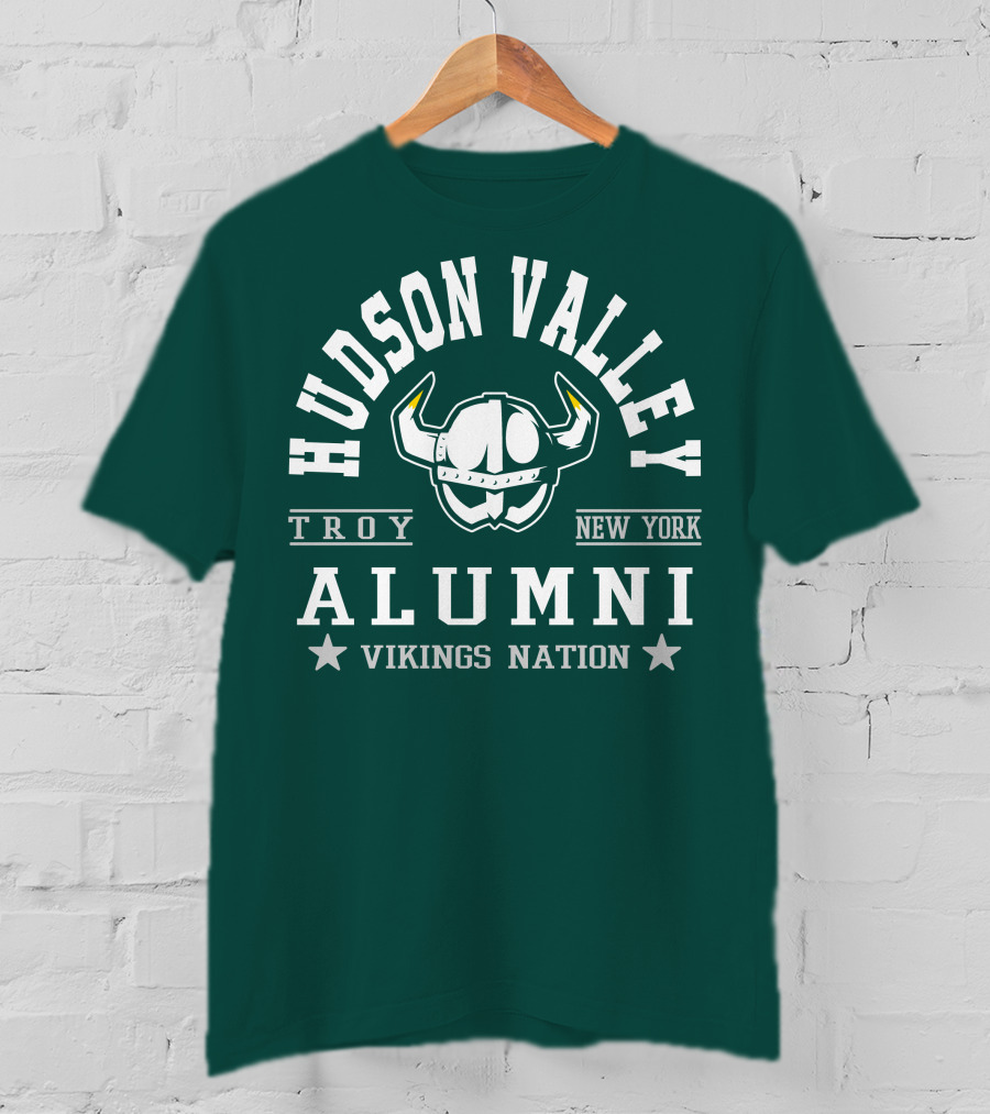 Hudson Valley Troy New York Alumni Vikings Nation T-Shirt
