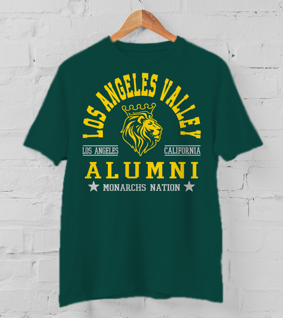 Los Angeles Valley Alumni Monarchs Nation California Lion T-Shirt