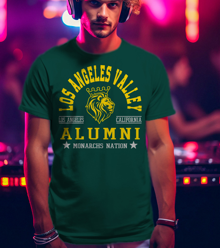 Los Angeles Valley Alumni Monarchs Nation California Lion T-Shirt
