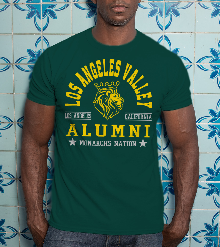 Los Angeles Valley Alumni Monarchs Nation California Lion T-Shirt