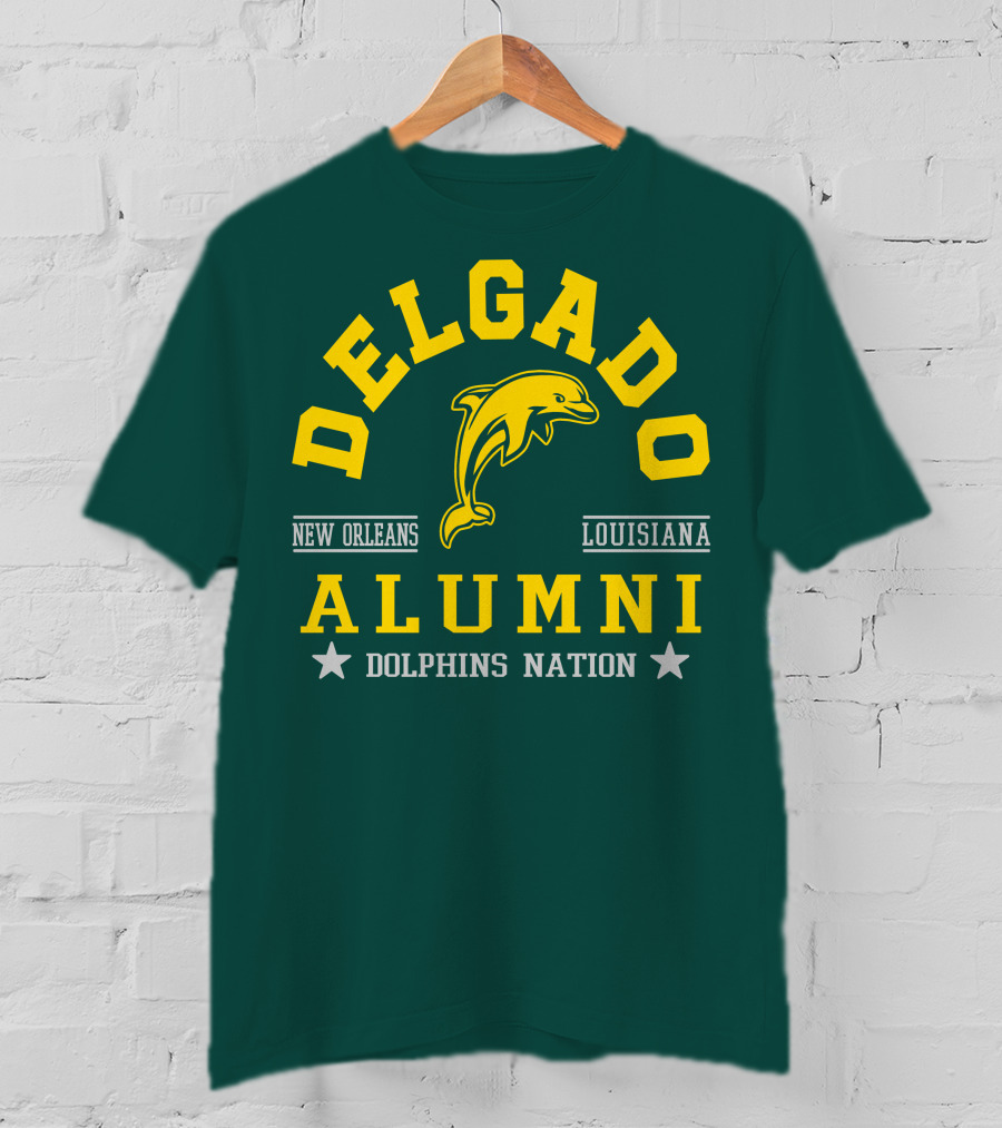 Delgado Alumni New Orleans Louisiana Dolphins Nation T-Shirt