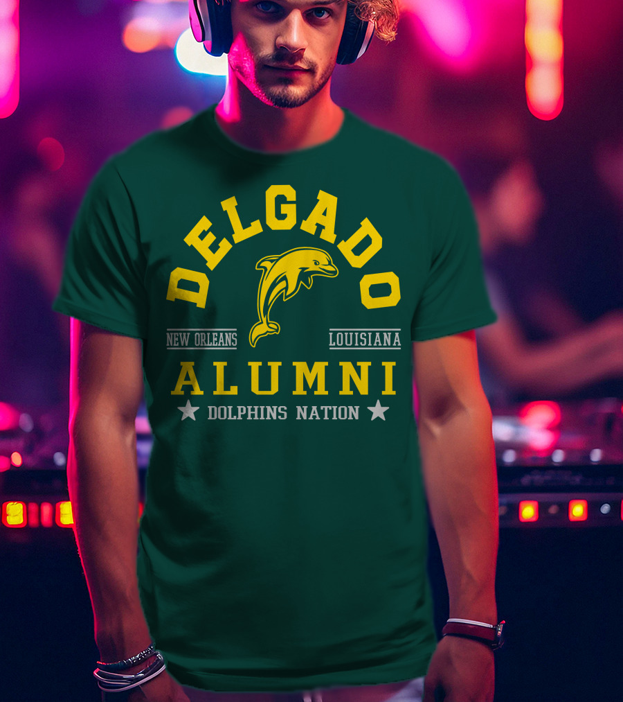 Delgado Alumni New Orleans Louisiana Dolphins Nation T-Shirt