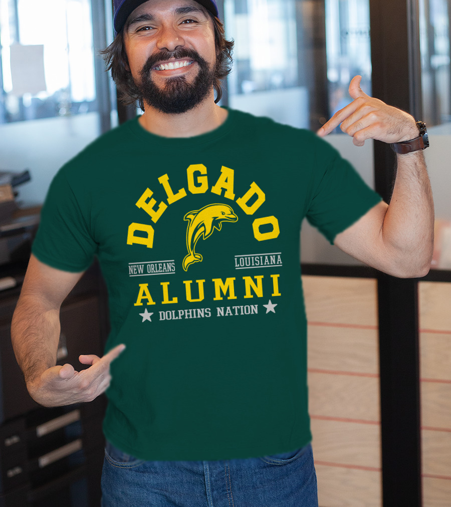 Delgado Alumni New Orleans Louisiana Dolphins Nation T-Shirt