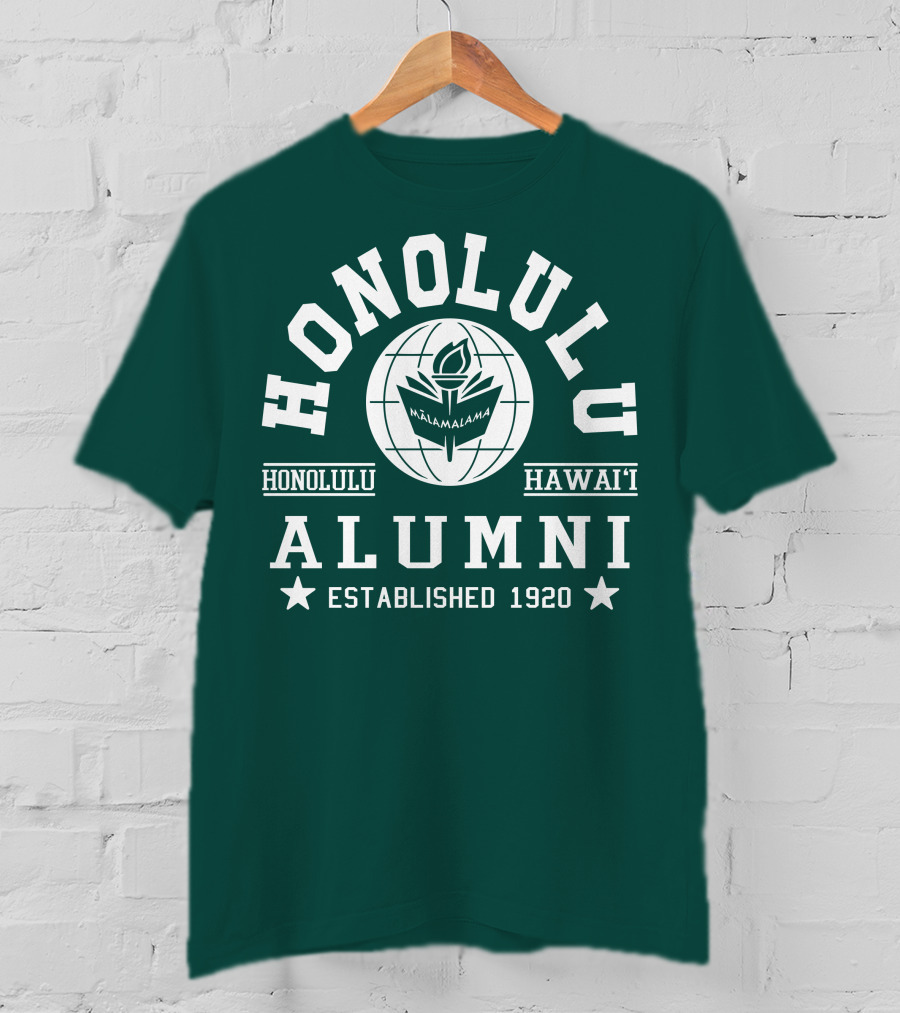 Honolulu Hawai'i Alumni Mālamalama Established 1920 T-Shirt