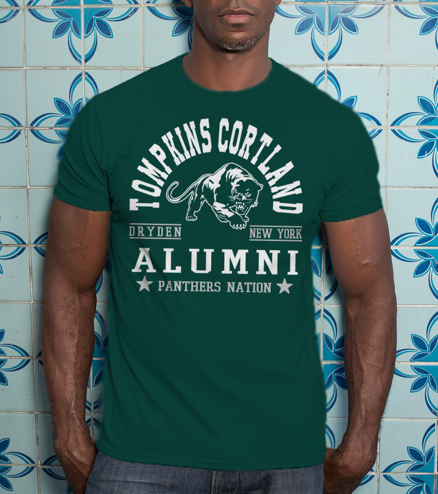 Tompkins Cortland Alumni Panthers Nation Dryden New York T-Shirt