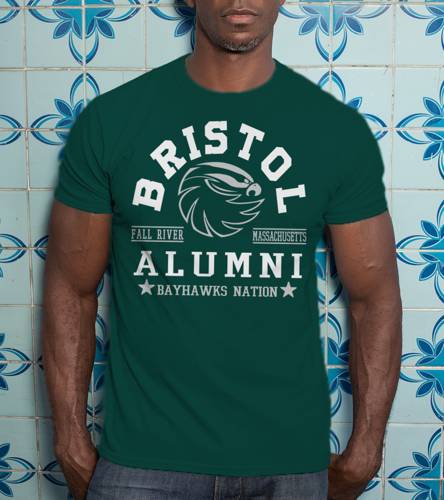 Bristol Alumni Bayhawks Nation Fall River Massachusetts T-Shirt