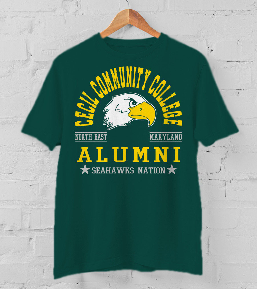 Cecil Community College Alumni Seahawks Nation North East Maryland T-Shirt