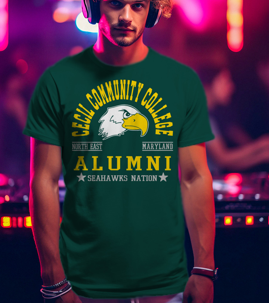 Cecil Community College Alumni Seahawks Nation North East Maryland T-Shirt