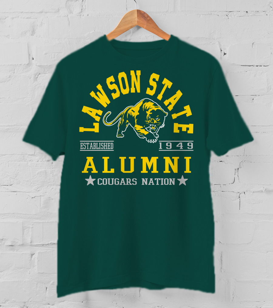 Lawson State Alumni Cougars Nation Established 1949 T-Shirt