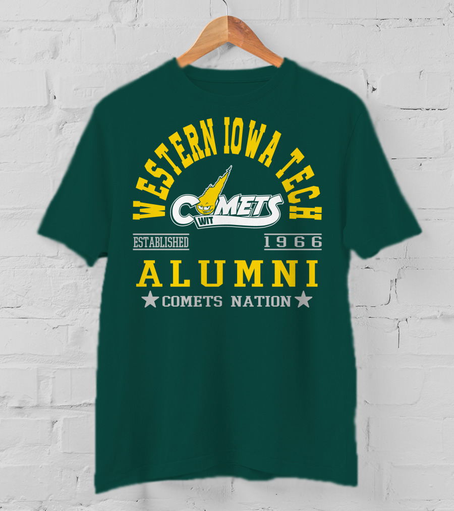 Western Iowa Tech Comets Alumni Established 1966 Comets Nation T-Shirt