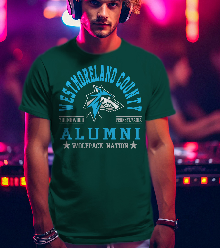 Westmoreland County Youngwood Pennsylvania Alumni Wolfpack Nation T-Shirt