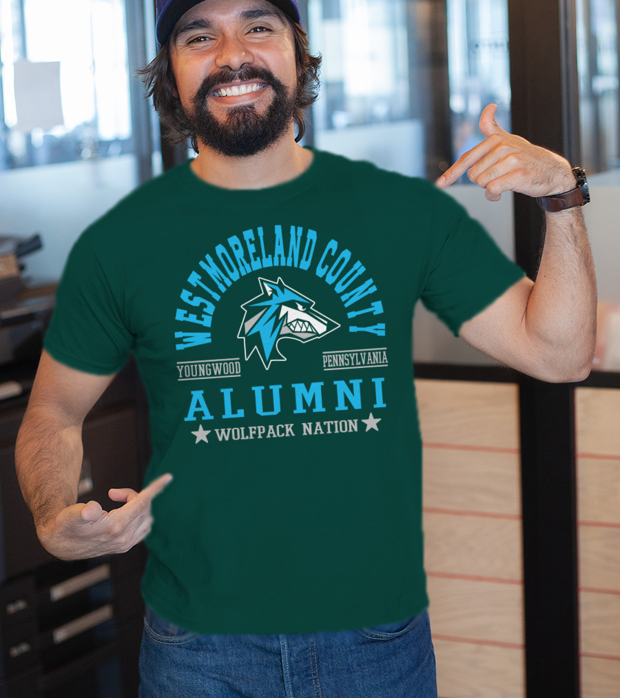 Westmoreland County Youngwood Pennsylvania Alumni Wolfpack Nation T-Shirt