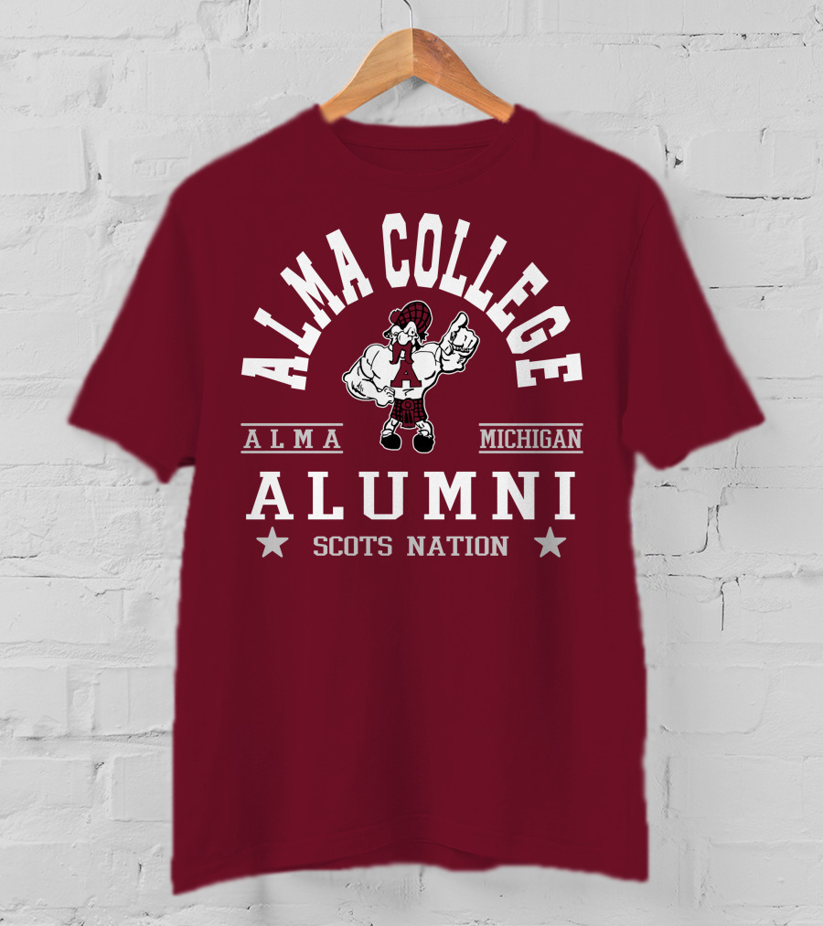 Alma College Michigan Alumni Scots Nation T-Shirt