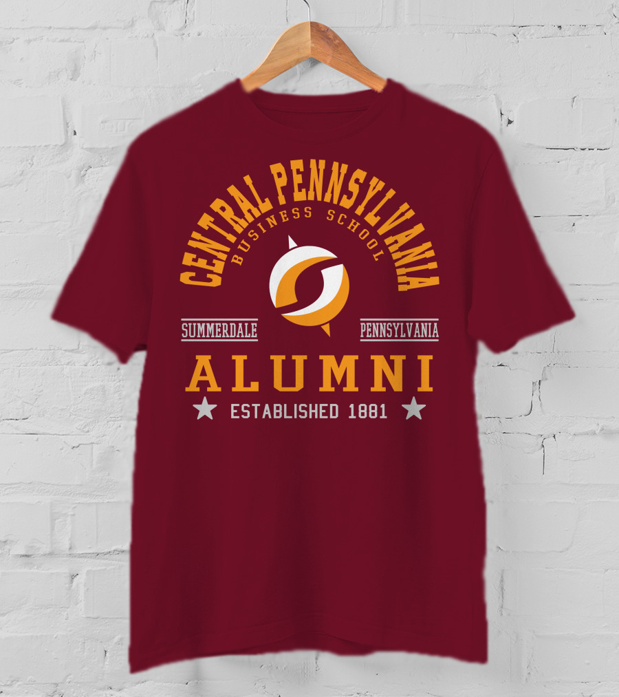 Central Pennsylvania Business School Alumni Summerdale Pennsylvania Established 1881 T-Shirt