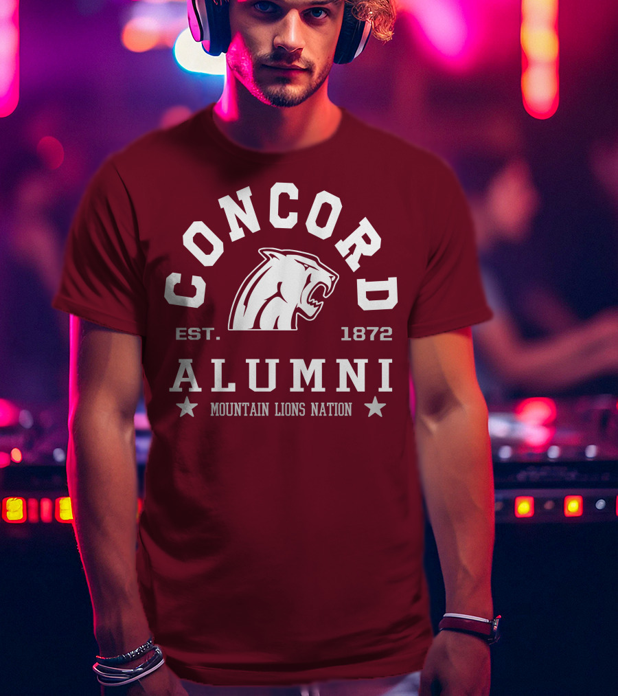 Concord Alumni Mountain Lions Nation Est. 1872 T-Shirt