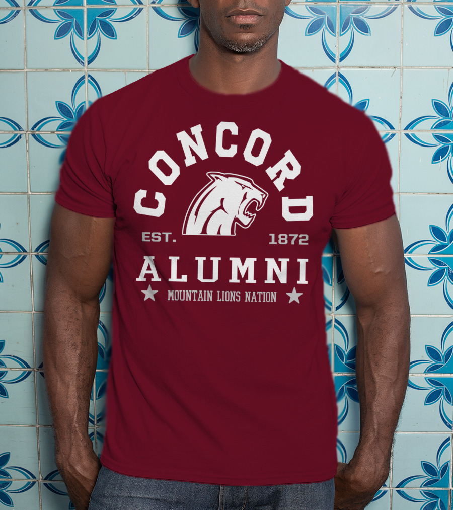 Concord Alumni Mountain Lions Nation Est. 1872 T-Shirt