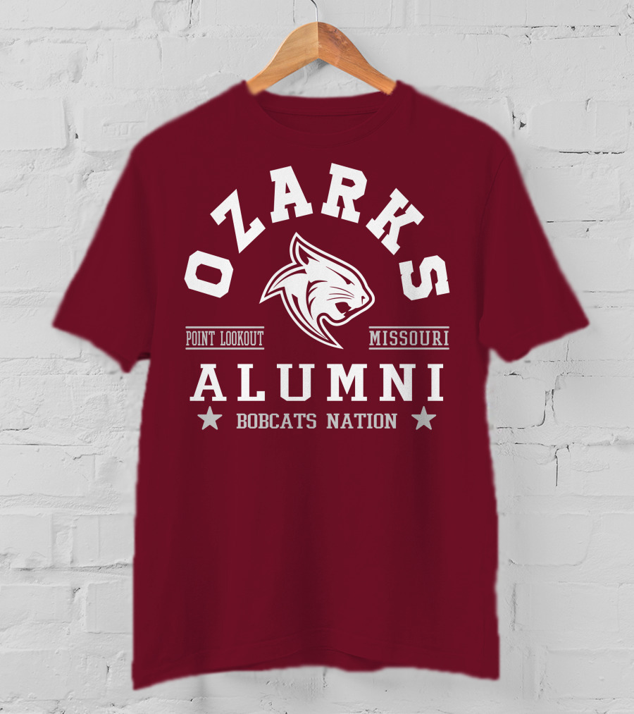 Ozarks Alumni Bobcats Nation Point Lookout Missouri T-Shirt