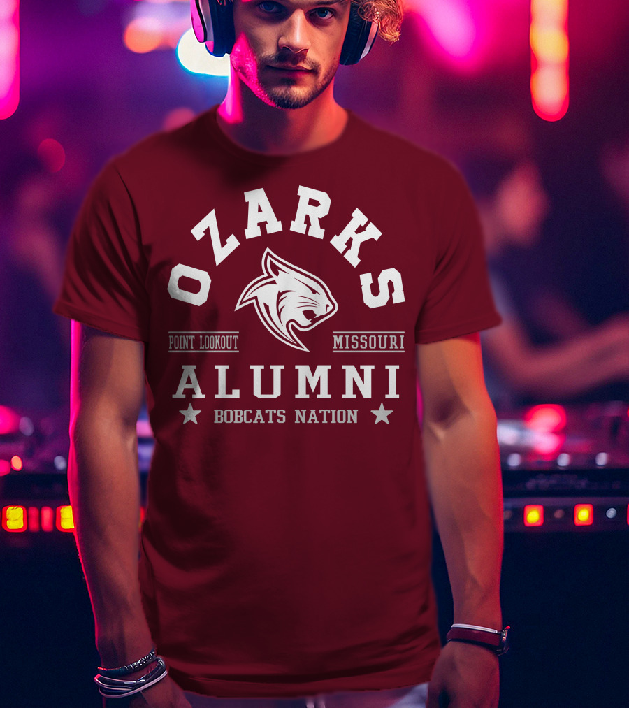 Ozarks Alumni Bobcats Nation Point Lookout Missouri T-Shirt