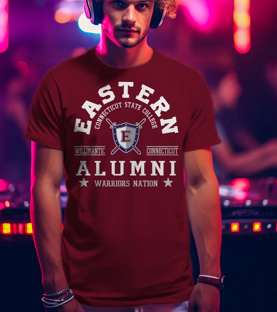 Eastern Connecticut State College Alumni Warriors Nation Willimantic Connecticut T-Shirt